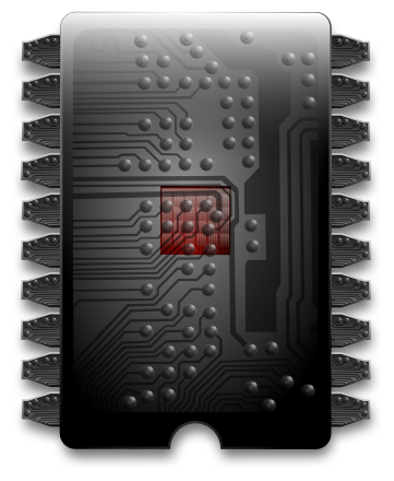 Black Rectangular Chip Clip Art Image - ClipSafari