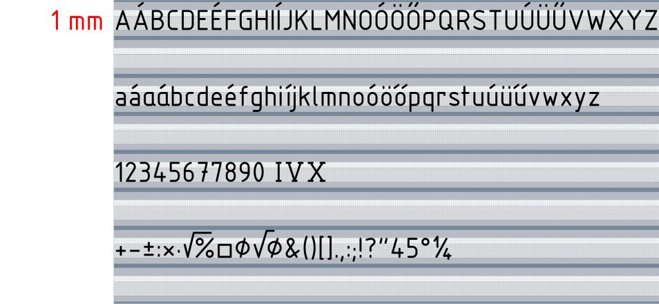 Technical Lettering Set Weight 3 Clip Art Image - ClipSafari