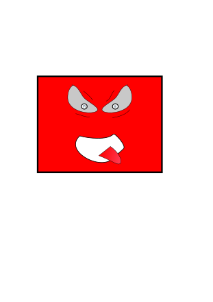 Red Angry Boxman Clip Art Image - ClipSafari