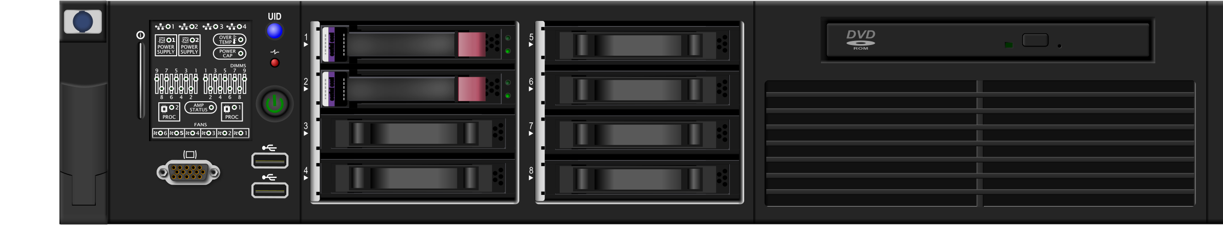 Backside of the server Clip Art Image - ClipSafari