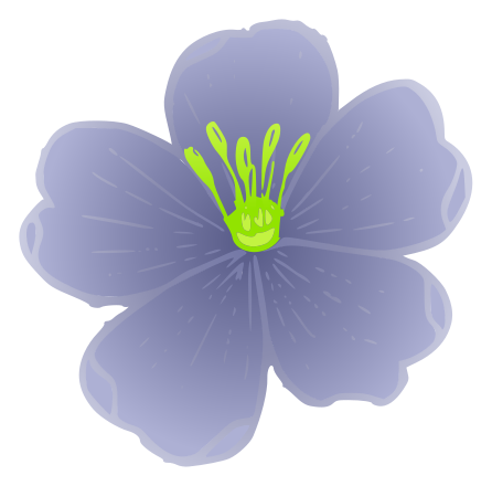 Blue Flower Clip Art Image - ClipSafari