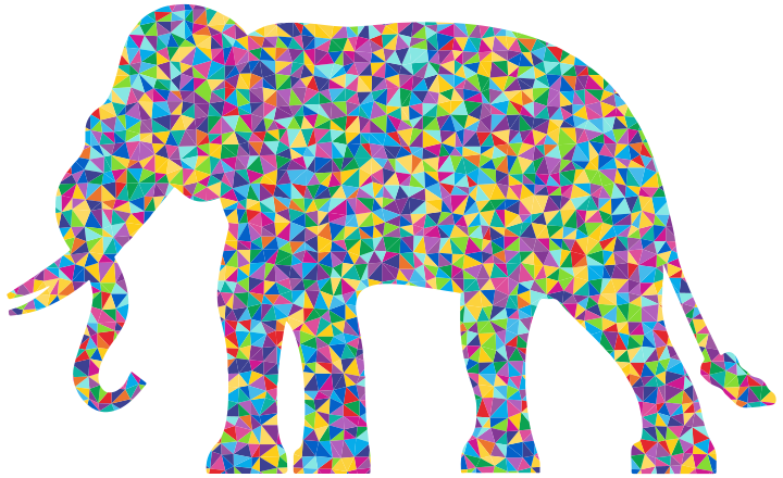 Colorful Elephant Clip Art Image - ClipSafari