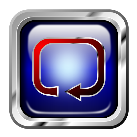 Blue Repeat Icon Clip Art Image - ClipSafari