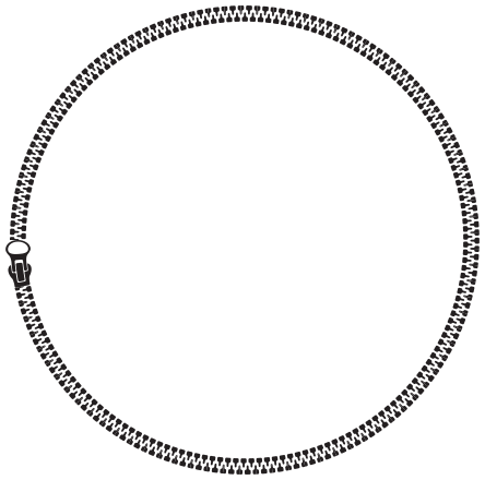 Circle with zipper Clip Art Image - ClipSafari