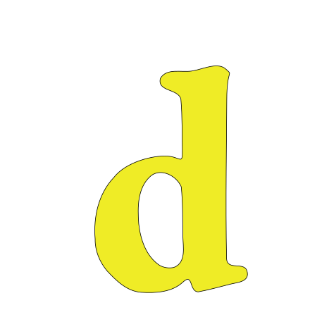 Yellow D Clip Art Image - ClipSafari
