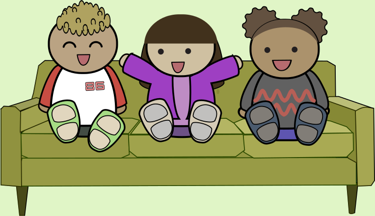 Download Friends Sitting On Couch Clip Art Image Clipsafari