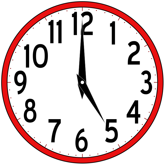 8 00 clock clipart illustration