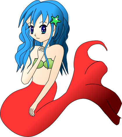 anime drawings of mermaids