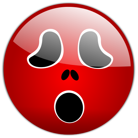 Red Scream Face Clip Art Image - ClipSafari
