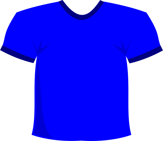 Blue T-shirt Drawing Clip Art Image - ClipSafari