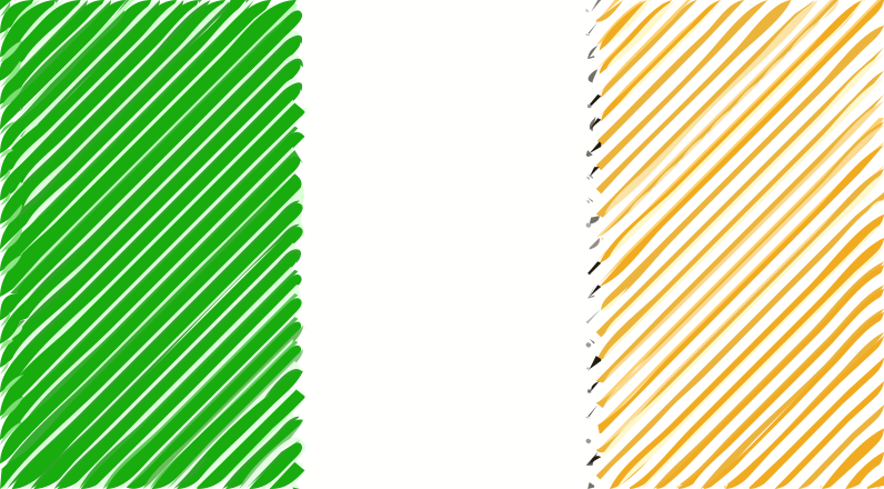 Ireland flag stripes Clip Art Image - ClipSafari